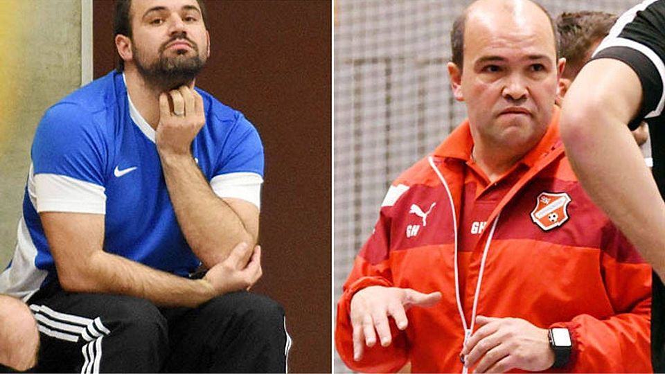 Für Patrick Aust (links) ist im Sommer Schluss, sein Nachfolger als Trainer der SG Bächingen/Medlingen wird Gerry Hippele (rechts).   F.: Walter Brugger