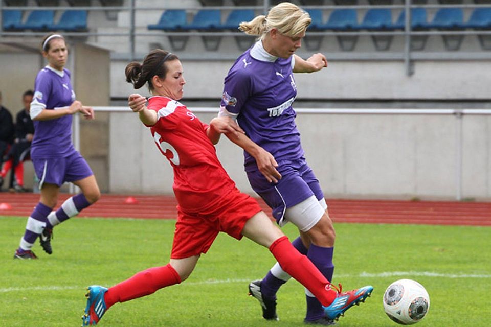 Mona Budnick erzielte gegen die TSG Hoffenheim II den 1:2-Anschlusstreffer.  Foto: Annette Zoepf