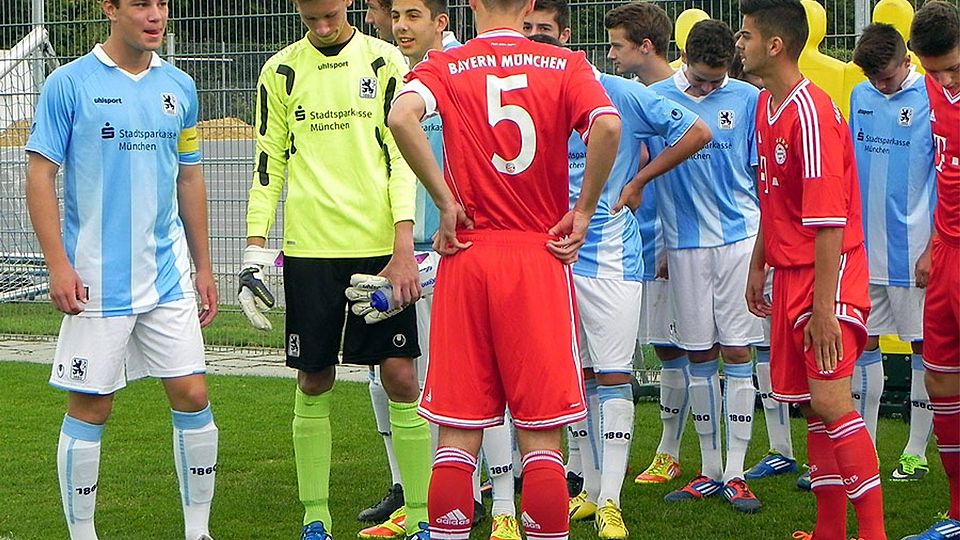 Vorreiter: Der Neugablonzer Lucas Stumpe (links) ist U17-Kapitän des TSV 1860 München.