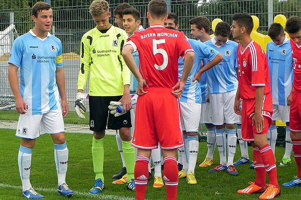 Vorreiter: Der Neugablonzer Lucas Stumpe (links) ist U17-Kapitän des TSV 1860 München.