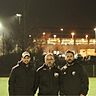 Das Trainerteam von Türkgücü Erding: Yalcin Gürel (M.) mit seinem Co Ertugrul Nacar (l.) und Betreuer Oguzhan Dönmez.