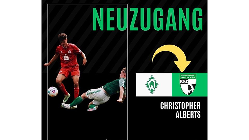 Vom NLZ in die Landesliga: Christopher Alberts.