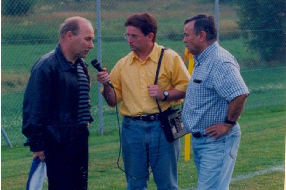 Werner Kunstmann (rechts) im Doppelinterview mit Trainerlegende Karsten Wettberg (links).