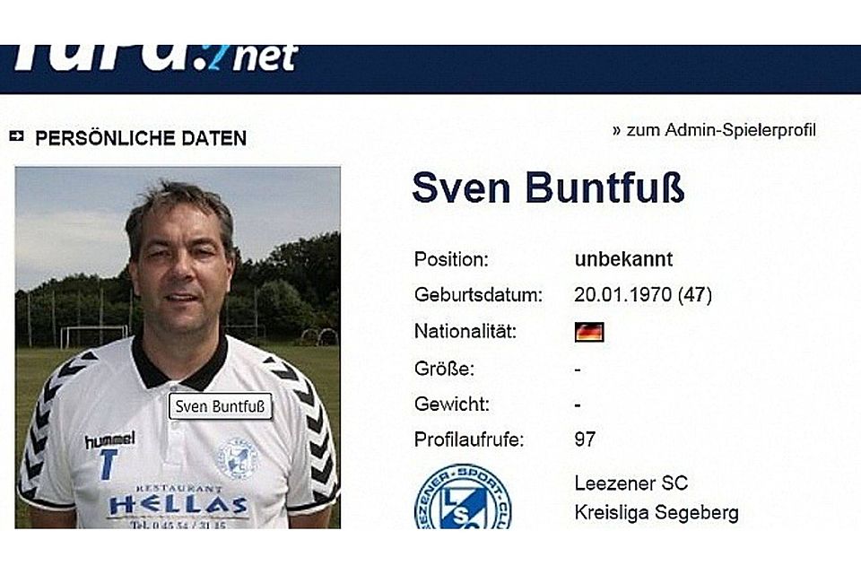 Ab sofort nicht mehr Trainer des Leezener SC: Sven Buntfuß.