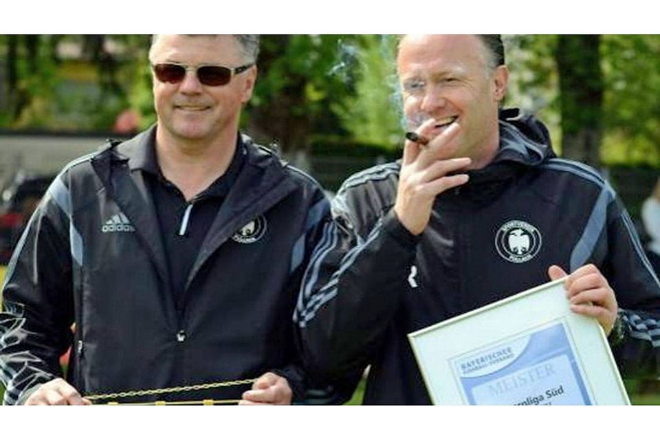 Die Macher des SV Pullach: Manager Theo Liedl (l.) und Trainer Frank Schmöller. Foto: Meier