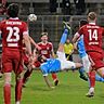 26.02.2021, Fussball 3. Liga 2020/2021, 26. Spieltag, TSV 1860 München - SpVgg Unterhaching, im Grünwalder Stadion München