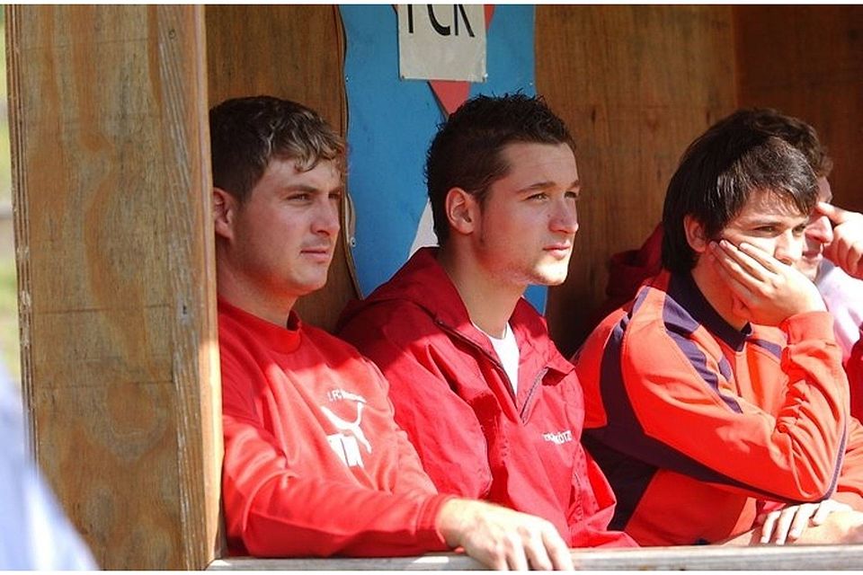 Matthias Süß inmitten seiner Teamkollegen Johannes Träger (li.) und Gerhard Schröder (re.) F: Meier