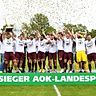 Der BFC Dynamo gewinnt den AOK-Landespokal