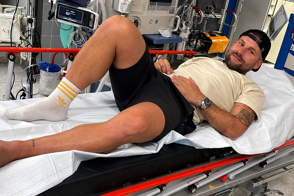 Im Krankenhaus: Jüchen-Trainer Daniel Klinger. 