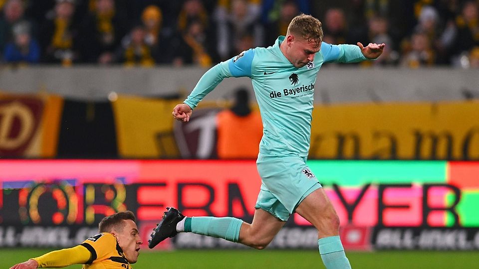 Inzwischen ein Dauer(b)renner: Beim 1:2 in Dresden machte Kilian Ludewig eines seiner besten Spiele im Löwen-Trikot. Wie es mit ihm im Sommer weitergeht? Ungewiss! Vertraglich ist er noch bis 2025 an Salzburg gebunden.