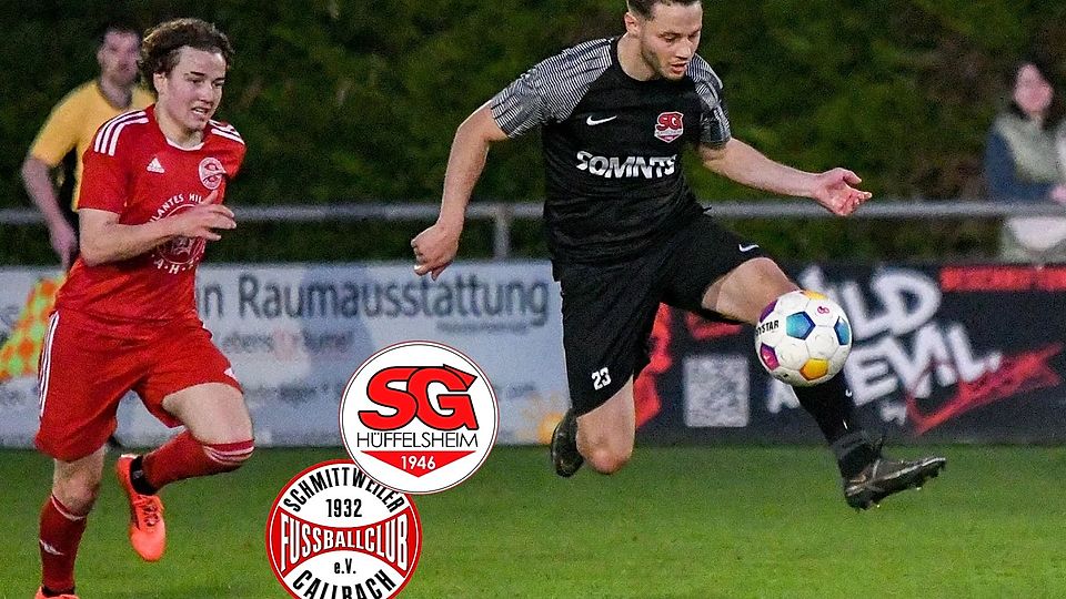 Artistisch nimmt Hüffelsheims Fabi Scheick den Ball mit.