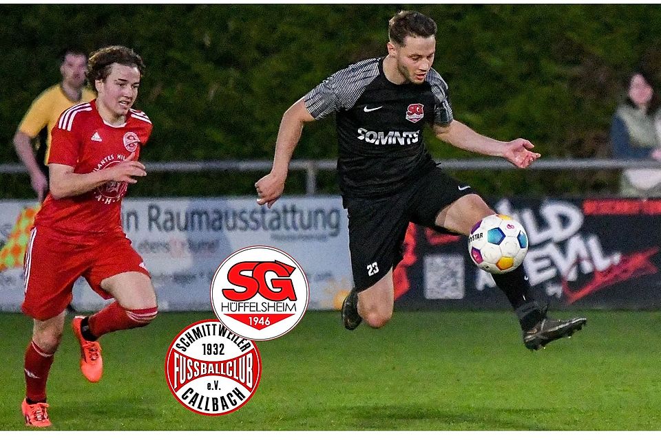 Artistisch nimmt Hüffelsheims Fabi Scheick den Ball mit.