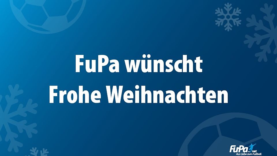 Euer FuPa-Team wünscht euch eine besinnliche Weihnachtszeit.