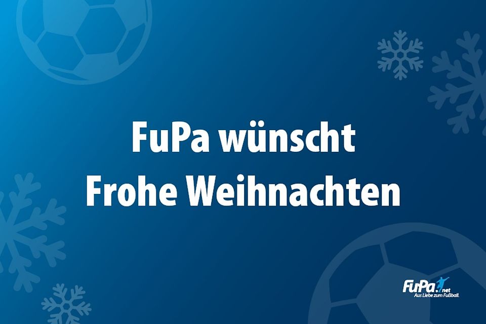 Euer FuPa-Team wünscht euch eine besinnliche Weihnachtszeit.