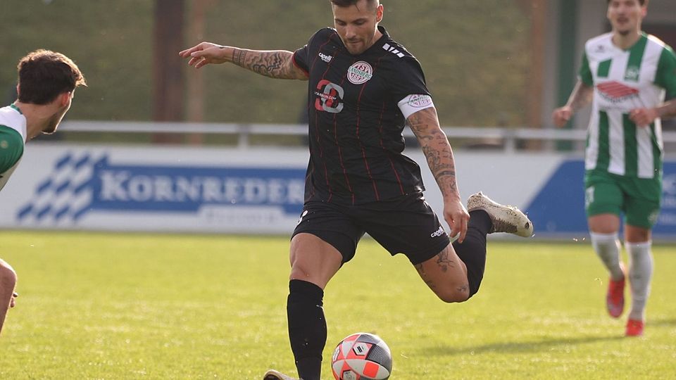 Maximilian Berwein brachte den TSV Landsberg mit seinem Doppelpack auf die Siegerstraße.