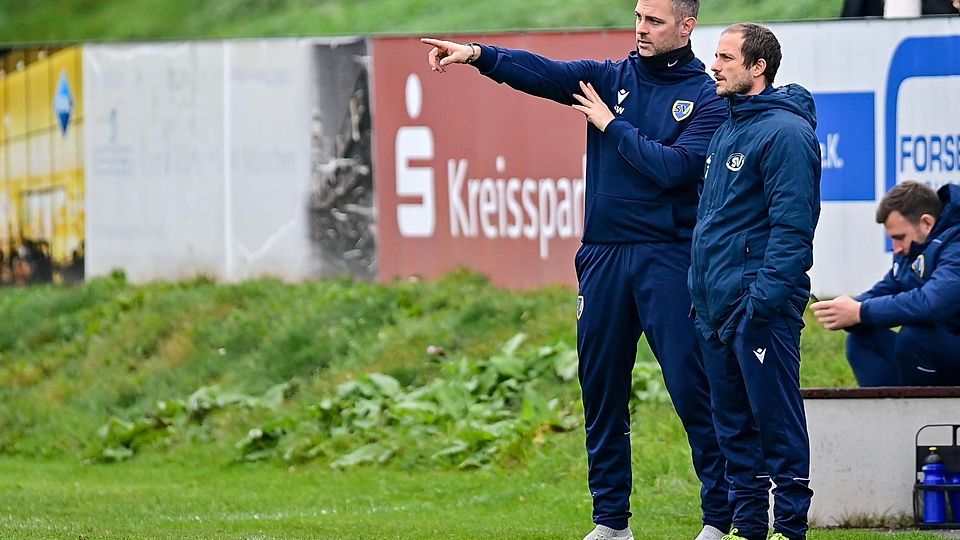 v.li.: Trainer Sebastian Wastl (SV Dornach) und Co-und Spielertrainer Manuel Ring (SV Dornach)