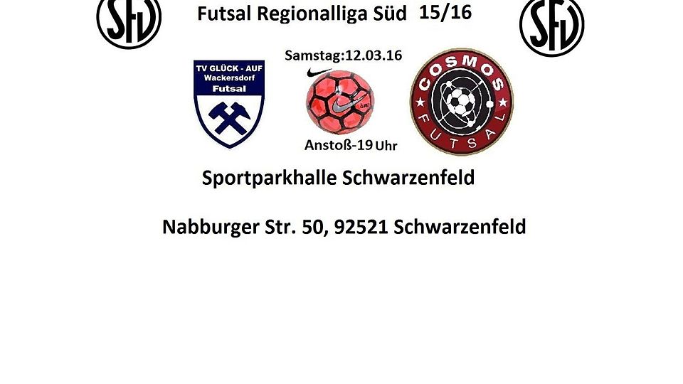 Der TV Wackersdorf Futsal empfängt Cosmos Höchst zum Abschluss der Premierensaison in der Futsal-Regionalliga Süd.