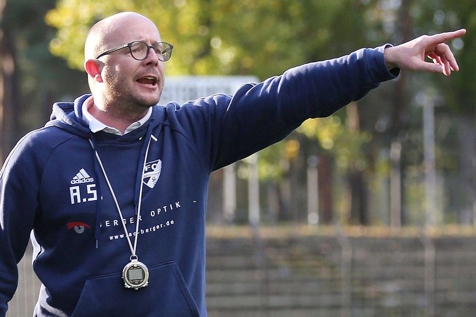Trainer Andreas Schmidt war zufrieden mit der Leistung des FC Eisenhüttenstadt gegen den FSV Bernau.