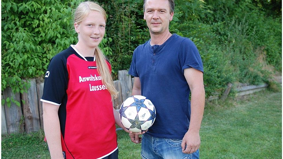 Sophie Lausser und ihr Rohrer Trainer Thomas Mückel Foto: Vetter