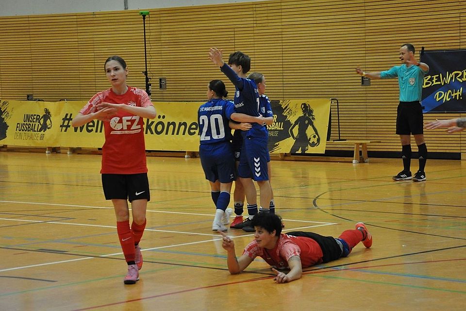 Im neuen Halbfinale trafen der 1. FC Magdeburg und der FC Stahl Aken aufeinander, die sich beide zuvor bereits sportlich für das Endspiel qualifiziert hatten.