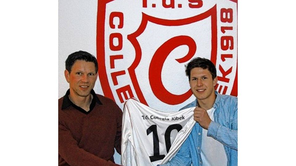 Guido Gehrke (li.) freut sich über die Verpflichtung von Jonas Burau. Foto: ecg