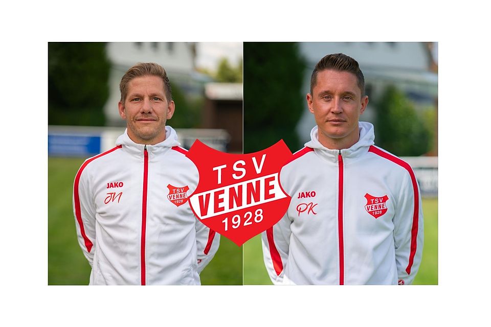 Trainerteam des TSV Venne -Jan Niehaus u. Patrick Klöppel