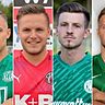 Neue Gesichter beim FC Tegernheim (von links): Mario Cieslik, Johannes Bierlmeier, Martin Glöckner und Erik Blank.