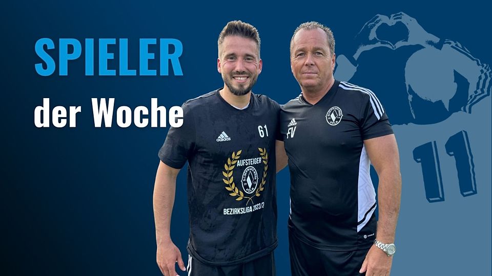 Abdelkader Maouel (li.) und Trainer Frank Vones.
