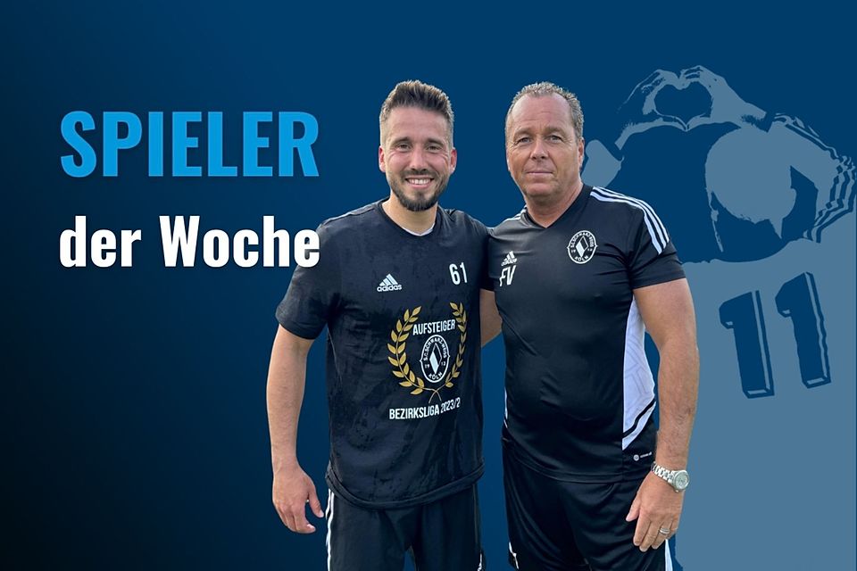 Abdelkader Maouel (li.) und Trainer Frank Vones.