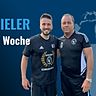 Abdelkader Maouel (li.) und Trainer Frank Vones.