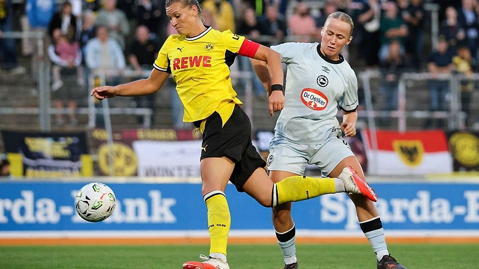Alexandra Popp gastiert am Sonntag mit dem BVB bei Rhenania Bottrop. 