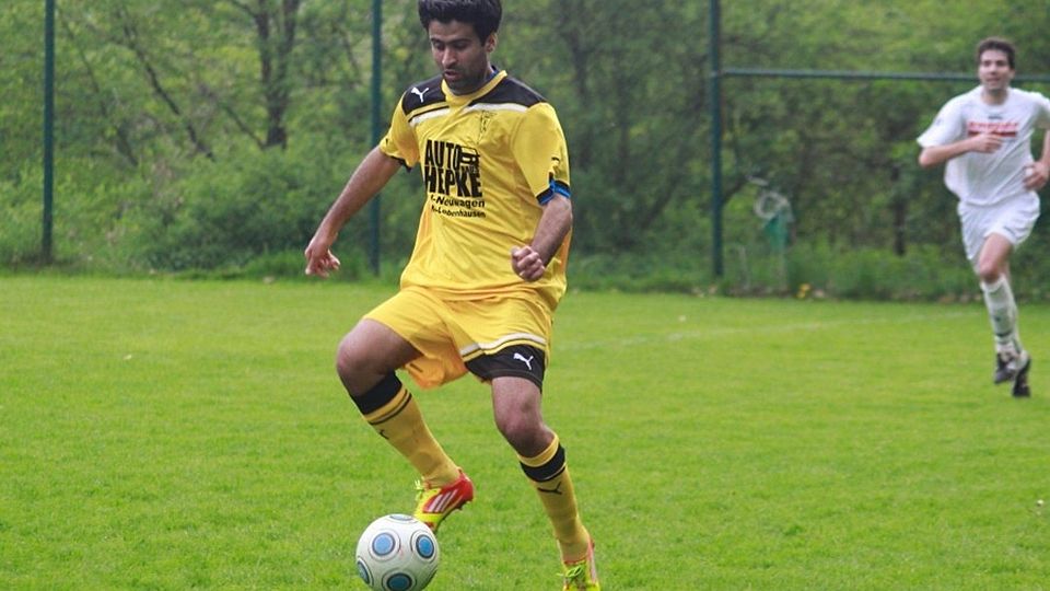Matiullah Razaq fühlt sich pudelwohl auf der Position im zentralen Mittelfeld des FC Körle
