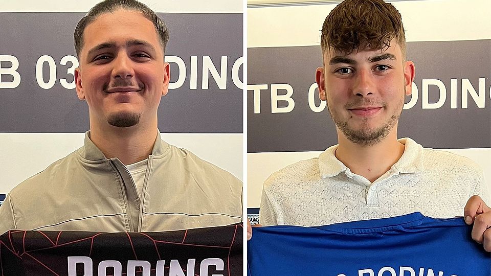 Admir Mujcinovic (links) und Kai Wolfram wagen den Schritt in die Landesliga.