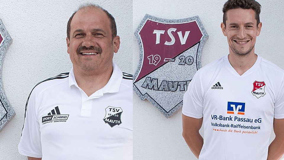 Christian Mandl (li.) und Sigi Wilhelm sollen den TSV Mauth zum Klassenerhalt führen 