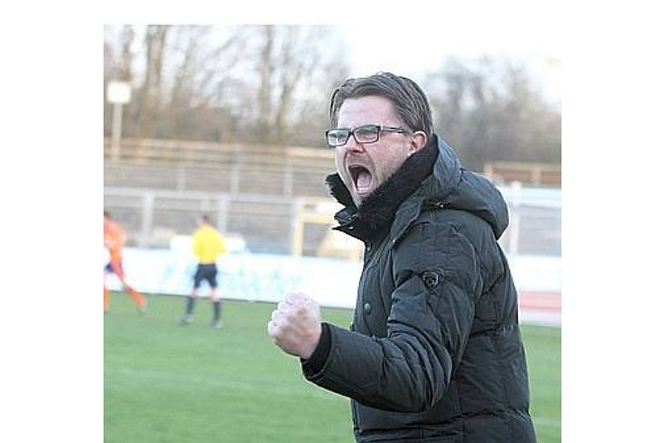 Jubelfaust: Julian Lüttmann nach dem 1:1 von Nils Laabs im April beim Landespokal-Halbfinale gegen Osnabrück (3:5 n.E.). Piet Meyer