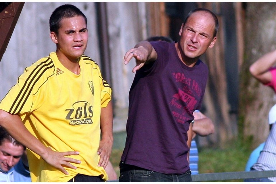 Wieder vereint: Marco Seibold (li.) und sein alter und neuer Trainer Roland Hackl  Foto:Wagner