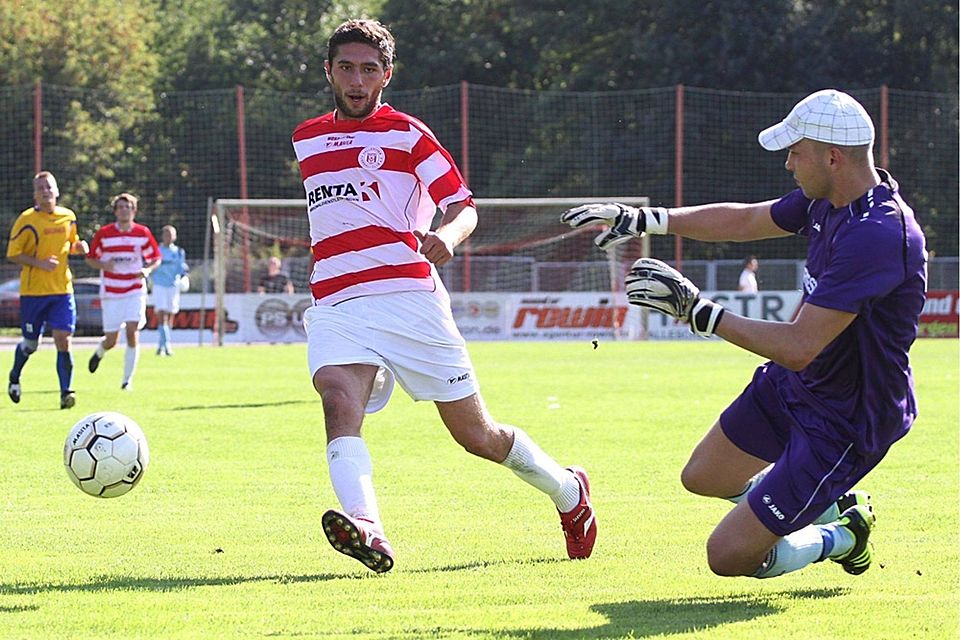 HFC-Spieler Andis Shala ist bei der Partie der U23 gegen Laubsdorf an beiden Treffern beteiligt. Foto: Rinke