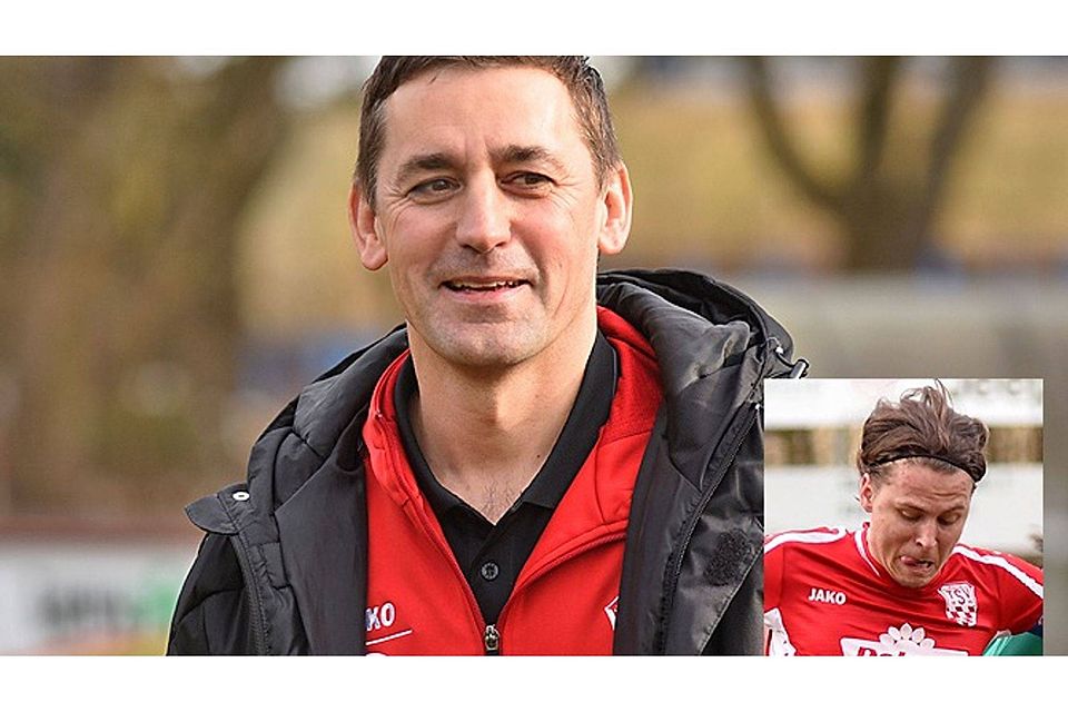 Für Karl Schreitmüller ist es „eine Ehre“ in der Bayernliga trainieren zu dürfen. Ab dem Sommer 2017 übernimmt er die erste Mannschaft des TSV Rain. Johannes Müller (kleines Bild) wird ab dem Sommer kickender Co-Trainer in Rain.  Foto: Szilvia Izsó