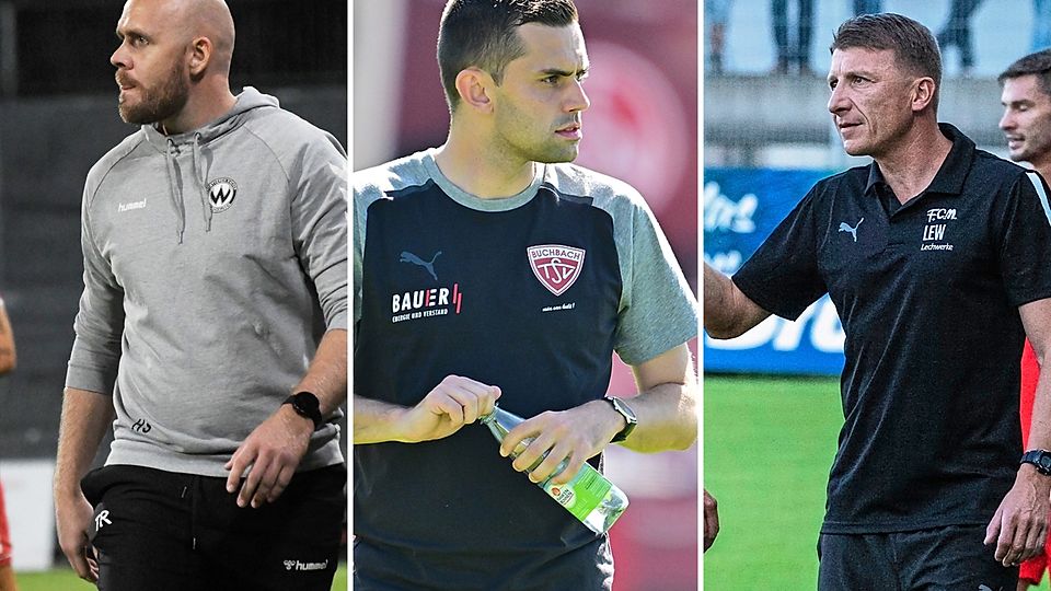 Mussten allesamt am Montag ihren Hut nehmen (von links nach rechts): Burghausens Hannes Sigurdsson, Buchbachs Alex Käs und Memmingens Stephan Baierl.