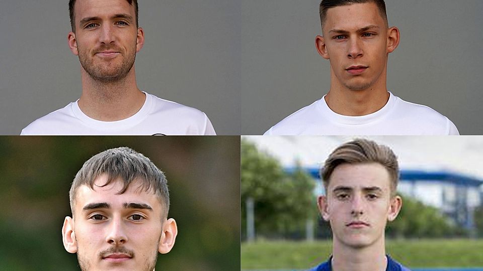 Die vier neuen Spieler des TVD Velbert für die Oberliga Niederrhein.