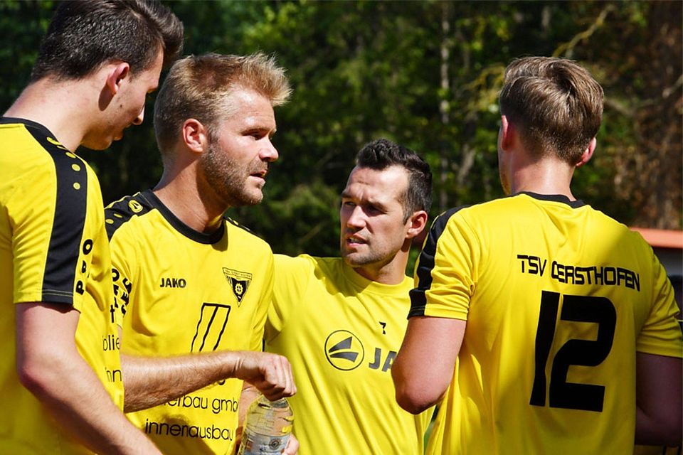 Bei einem großen und ausgeglichenen Kader, wie ihn der TSV Gersthofen aufweisen kann, werden die Spielertrainer Florian Fischer und Mario Schmidt (von links) viel Gesprächsbedarf haben, um alle Spieler zufriedenzustellen. Doch der Mannschaftsgeist scheint intakt.