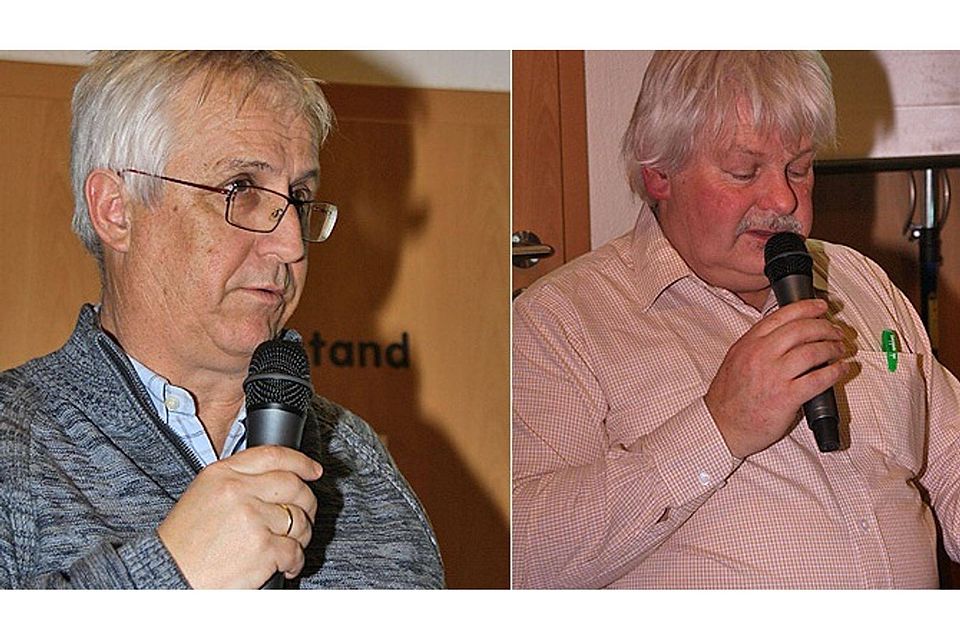 Karl-Heinz Giegerich (links) und Karl Haag (rechts) stehen in der nächsten Saison nicht mehr zur Verfügung.  Fotos: Hans Honold