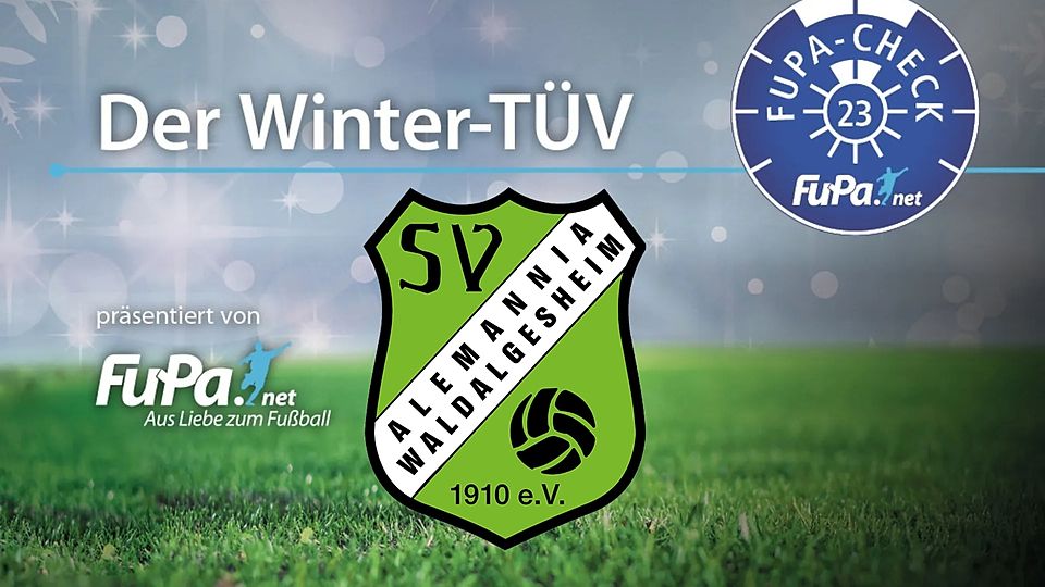 Der SV Alemannia Waldalgesheim II im Winter-TÜV. 