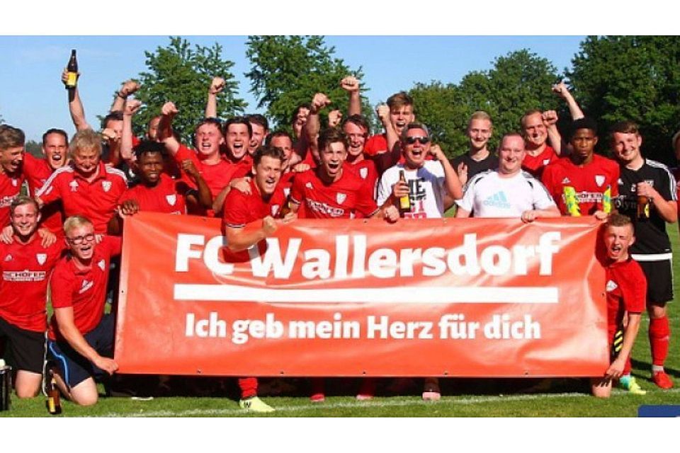 Der FC Wallersdorf hat den Aufstieg in der Kreisliga perfekt gemacht F: Brumbauer