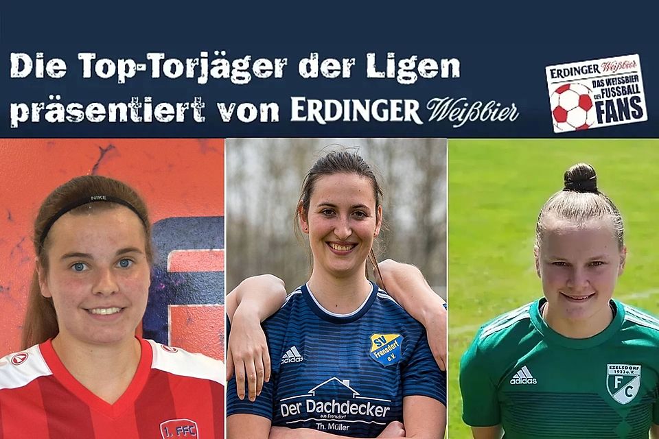 Die Torjägerinnen Isabell Kastner, Anna-Lena Haderlein und Franziska Dirner (v.l.)