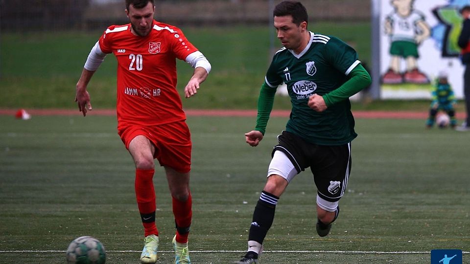 DIe SG Armsheim/Flonheim (in grün) musste ein 1:6 gegen Rhenania Rheindürkheim (rotes Trikot) hinnehmen.