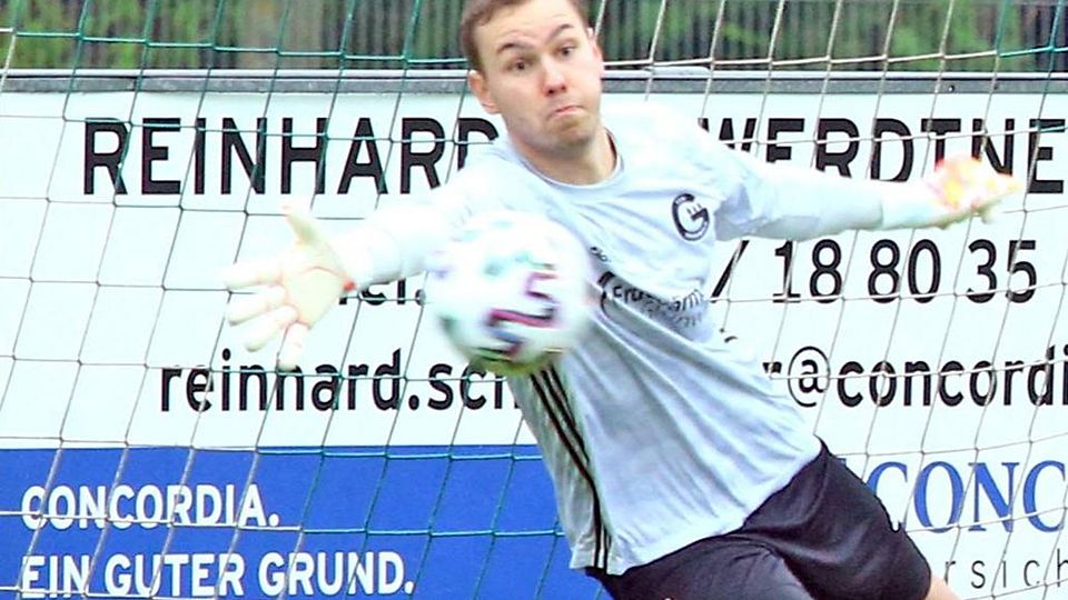 Sicherer Rückhalt des TSV Grünwald: Torwart Leopold Bayerschmidt.