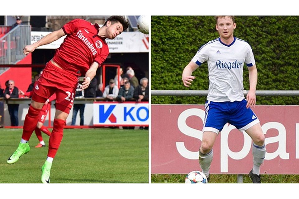 Gegen den Ex-Klub: Fabian Spiegler vom   Bahlinger SC (links) und der Endinger Manuel Gleichauf  | Fotos: Thoma, Fleig