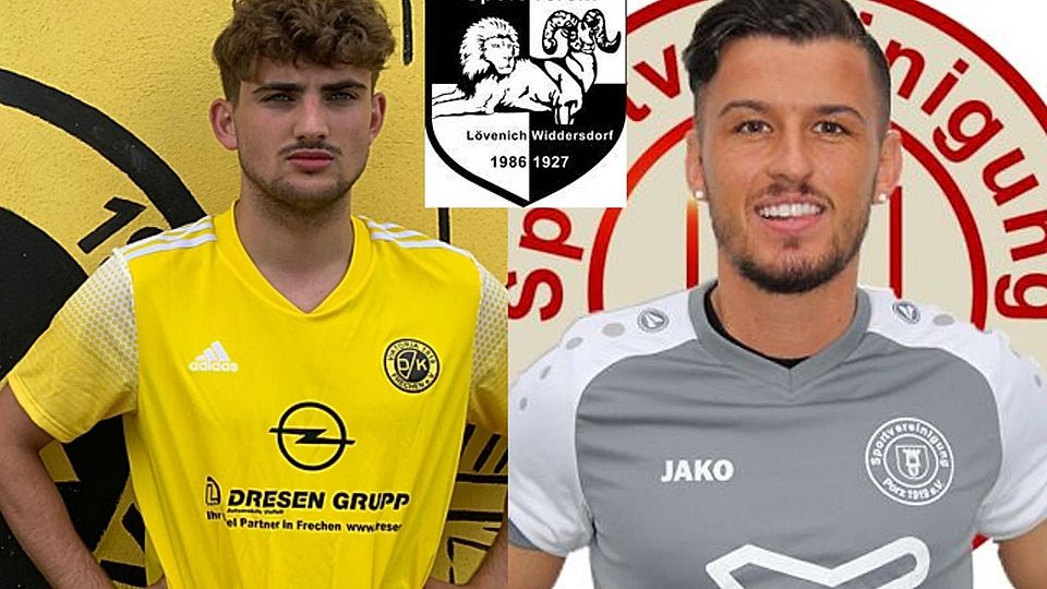 Moritz Abels (li.) und Kevin Kosel wechseln zum SV Lövenich.