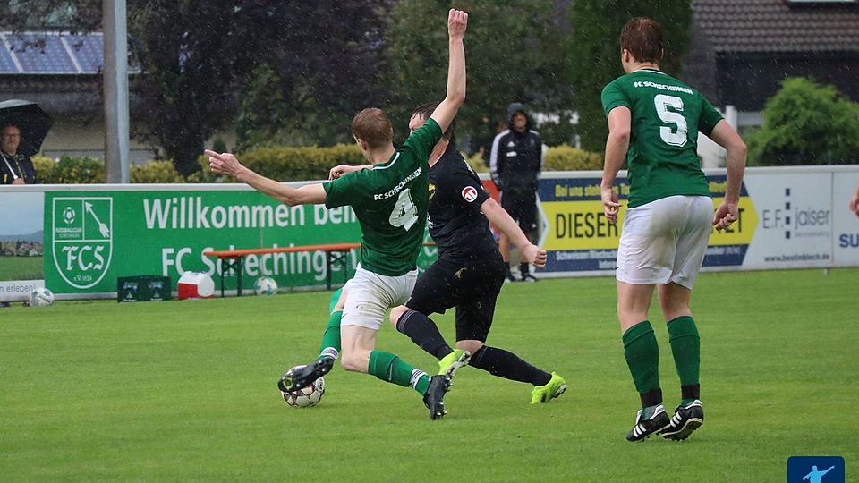 Der FC Schechingen II (grünes Trikot) trifft am Sonntag auf den TSV Leinzell.